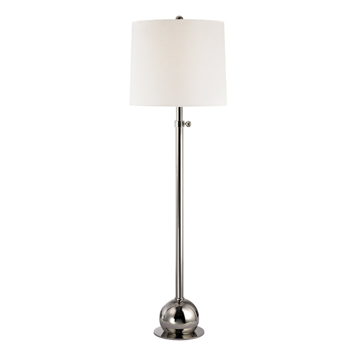 Marshall 1 Light Adjustable Floor Lamp in Polished Nickel