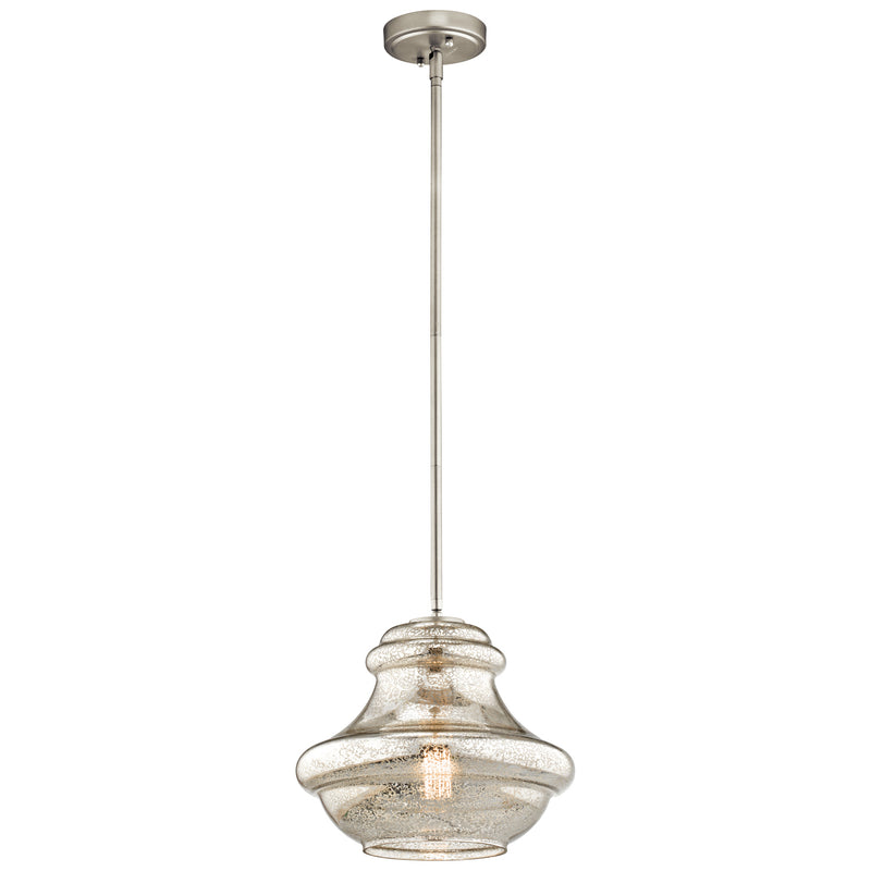 Everly Pendant 1-Light in Brushed Nickel