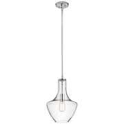 Everly Pendant 1-Light in Chrome