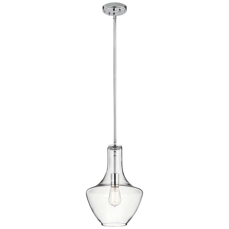 Everly Pendant 1-Light in Chrome