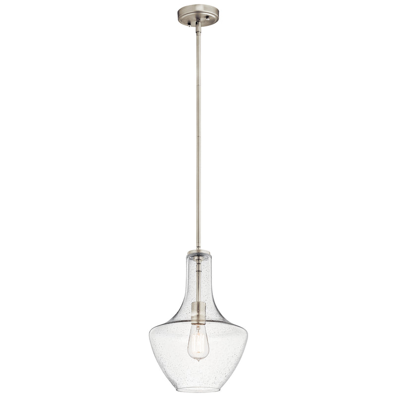 Everly Pendant 1-Light in Brushed Nickel