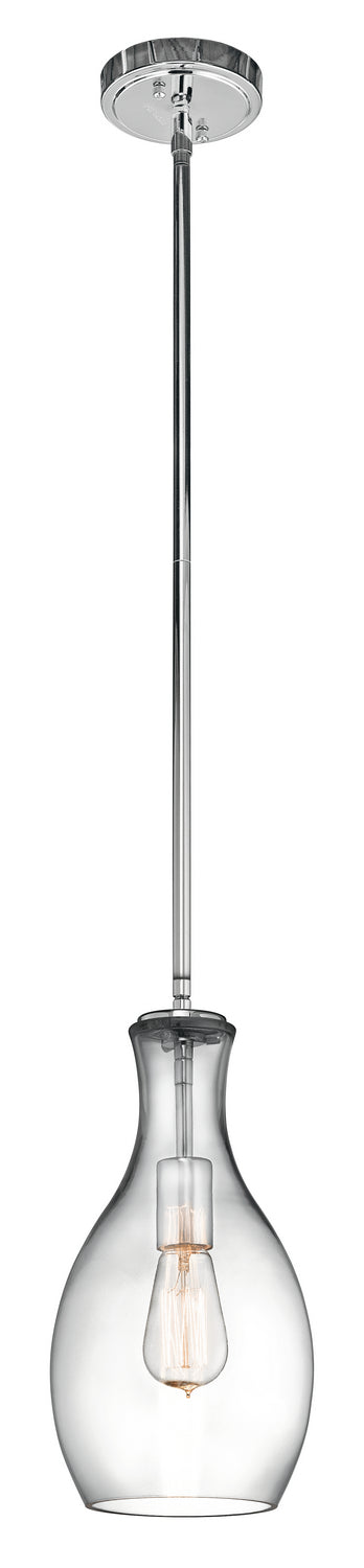 Everly Pendant 1-Light in Chrome