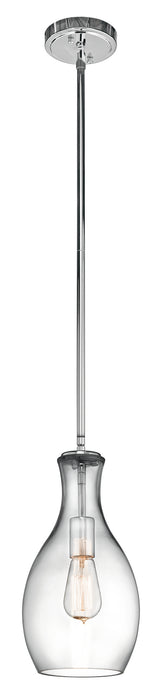 Everly Pendant 1-Light in Chrome