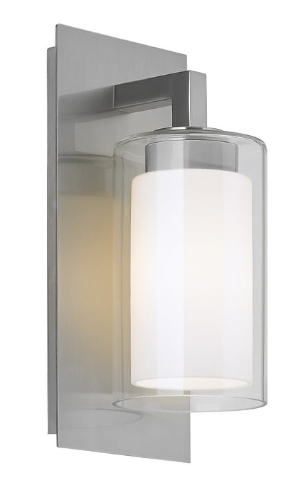Salinger 1-Light Outdoor Lantern in Brushed Steel - Lamps Expo