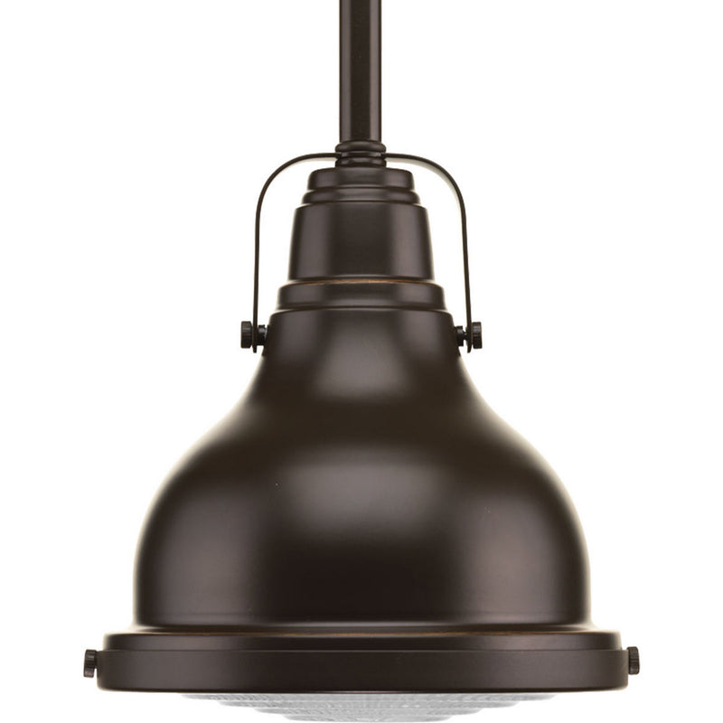 Fresnel Lens 1-Light Mini-Pendant in Oil Rubbed Bronze