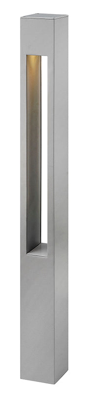 Atlantis Square Large 120v Bollard in Titanium