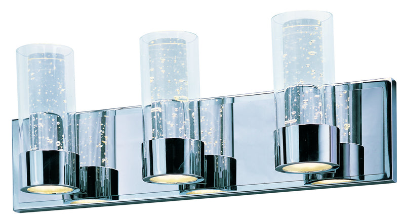 Sync 3-Light LED Bath Sconce Light in Polished Chrome - Lamps Expo