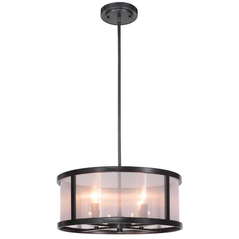 Danbury 4-Light Pendant in Matte Black