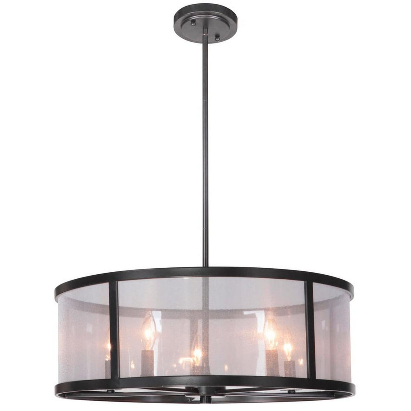 Danbury 5-Light Pendant in Matte Black