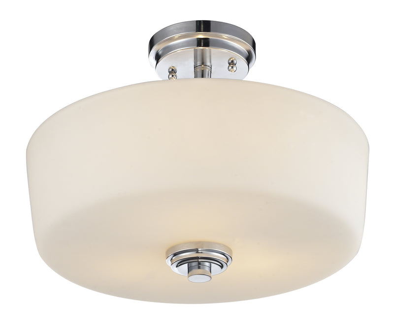 Lamina 3 Light Semi Flush Mount in Chrome