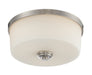 Lamina 3 Light Flush Mount in Brushed Nickel