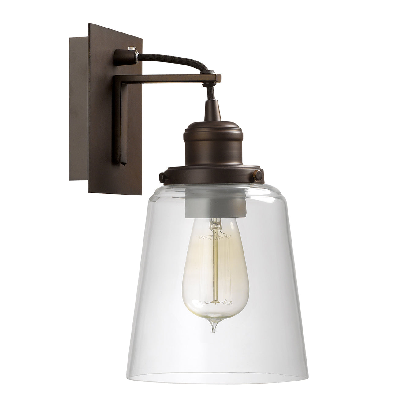 Sconce 1 Light Sconce in Burnished Bronze