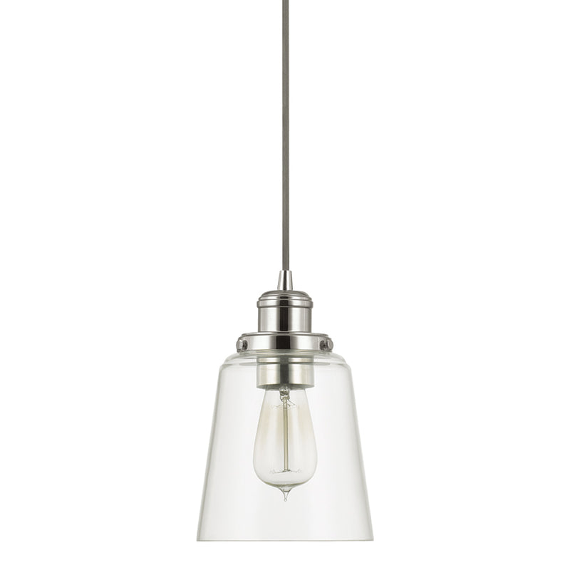 Pendants 1 Light Pendant in Polished Nickel