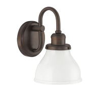Baxter 1 Light Sconce in Burnished Bronze