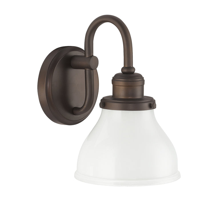 Baxter 1 Light Sconce in Burnished Bronze