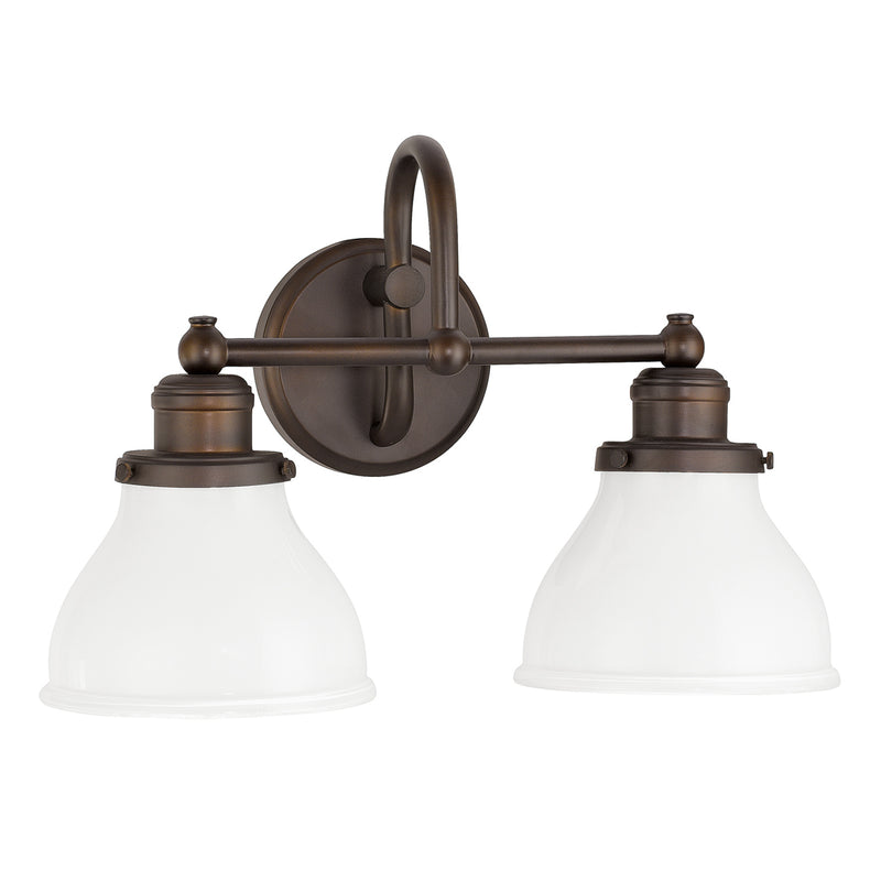 Baxter 2 Light Vanity in Burnished Bronze
