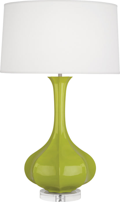 Robert Abbey (AP996) Pike Table Lamp with Pearl Dupoini Fabric Shade