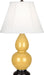 Robert Abbey (SU11) Small Double Gourd Accent Lamp with Ivory Stretched Fabric Shade