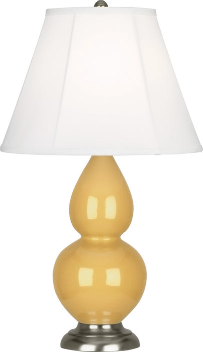 Robert Abbey (SU12) Small Double Gourd Accent Lamp with Ivory Stretched Fabric Shade