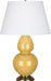 Robert Abbey (SU20X) Double Gourd Table Lamp with Pearl Dupioni Fabric Shade
