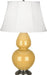 Robert Abbey (SU22) Double Gourd Table Lamp with Ivory Stretched Fabric Shade