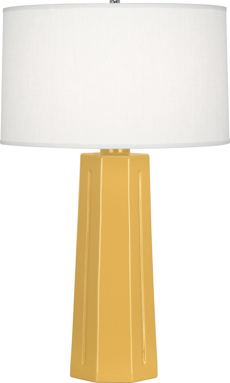 Robert Abbey (SU960) Mason Table Lamp with Oyster Linen Shade