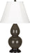 Robert Abbey (TE11) Small Double Gourd Accent Lamp with Ivory Stretched Fabric Shade