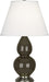 Robert Abbey (TE12X) Small Double Gourd Accent Lamp with Pearl Dupioni Fabric Shade