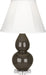 Robert Abbey (TE13) Small Double Gourd Accent Lamp with Ivory Stretched Fabric Shade