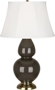 Robert Abbey (TE20) Double Gourd Table Lamp with Ivory Stretched Fabric Shade