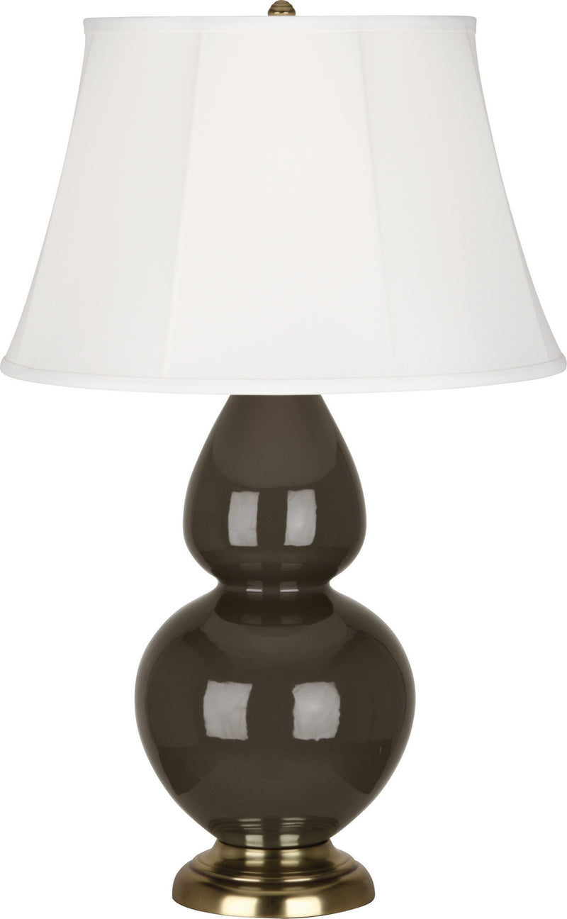 Robert Abbey (TE20) Double Gourd Table Lamp with Ivory Stretched Fabric Shade