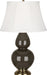 Robert Abbey (TE20) Double Gourd Table Lamp with Ivory Stretched Fabric Shade