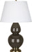 Robert Abbey (TE20X) Double Gourd Table Lamp with Pearl Dupioni Fabric Shade
