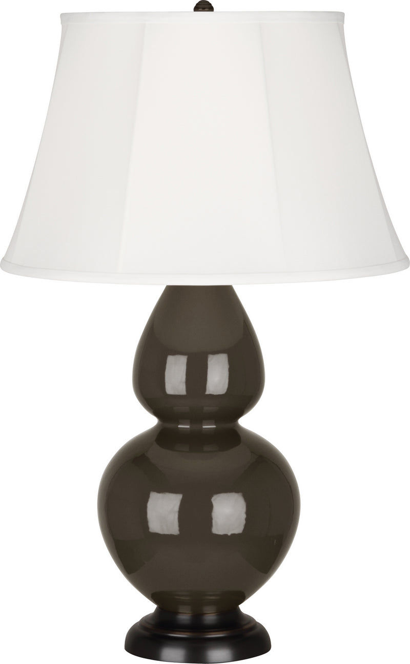 Robert Abbey (TE21) Double Gourd Table Lamp with Ivory Stretched Fabric Shade