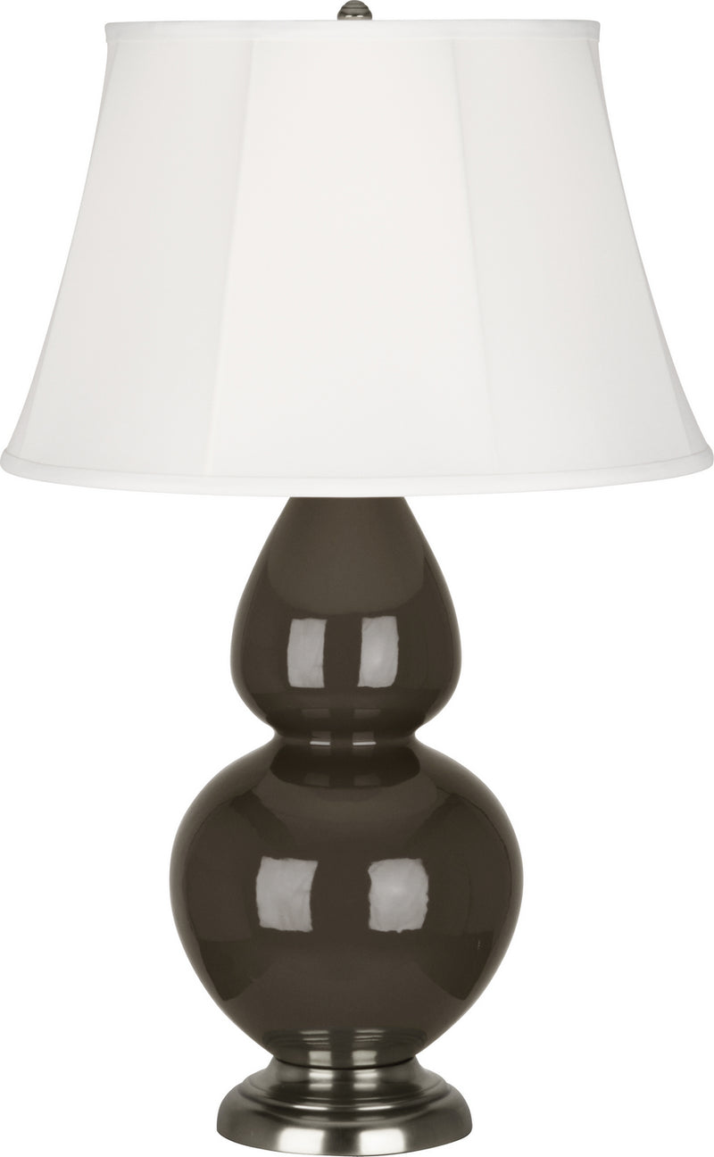 Robert Abbey (TE22) Double Gourd Table Lamp with Ivory Stretched Fabric Shade