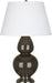 Robert Abbey (TE22X) Double Gourd Table Lamp with Pearl Dupioni Fabric Shade