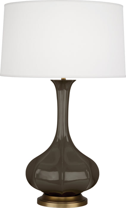 Robert Abbey (TE994) Pike Table Lamp with Pearl Dupoini Fabric Shade