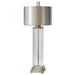 Uttermost's Drustan Clear Glass Table Lamp Designed by Carolyn Kinder