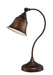 Gianna Desk Table Lamp in Antique Copper, E27, CFL 13W