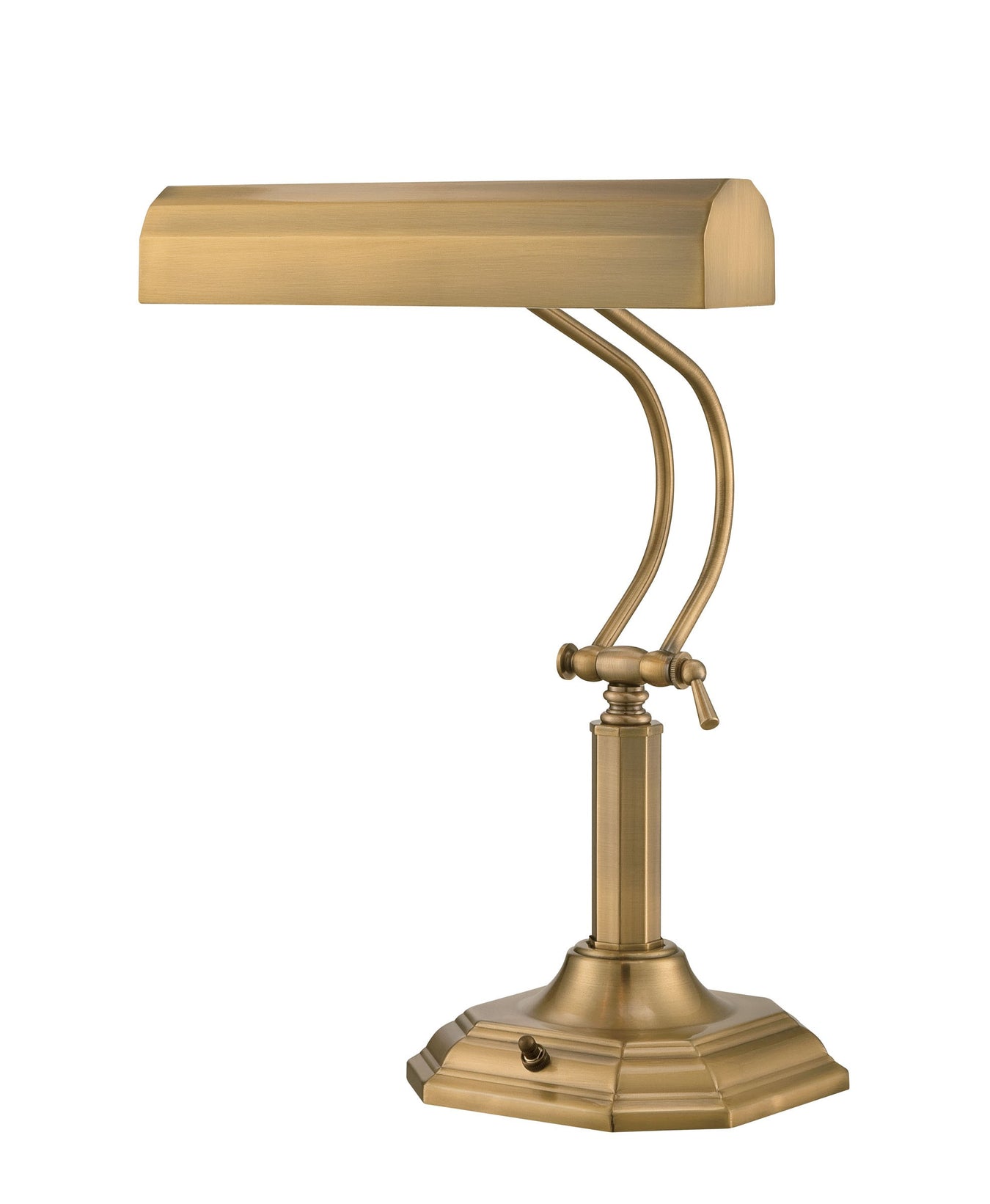 Piano Mate Piano Lamp in Antique Brass, E27 A 40Wx2