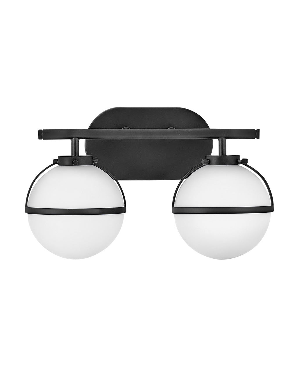 Hollis Two Light Vanity in Black