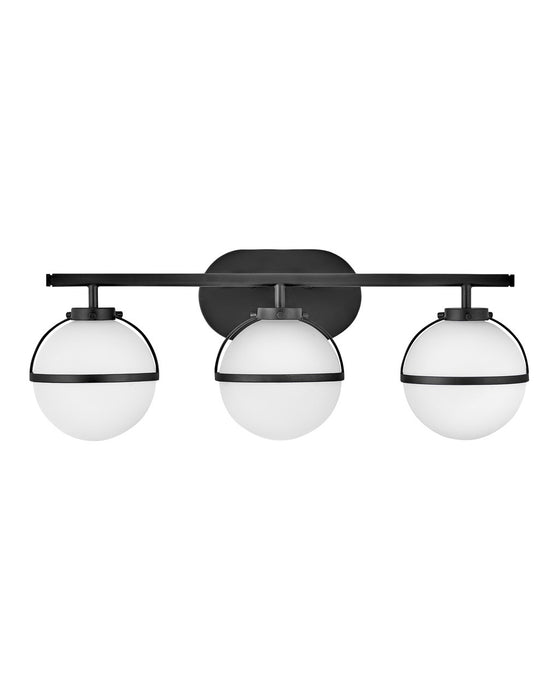 Hollis Three Light Vanity in Black