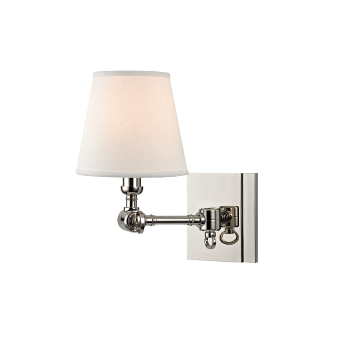Hillsdale 1 Light Wall Sconce in Polished Nickel