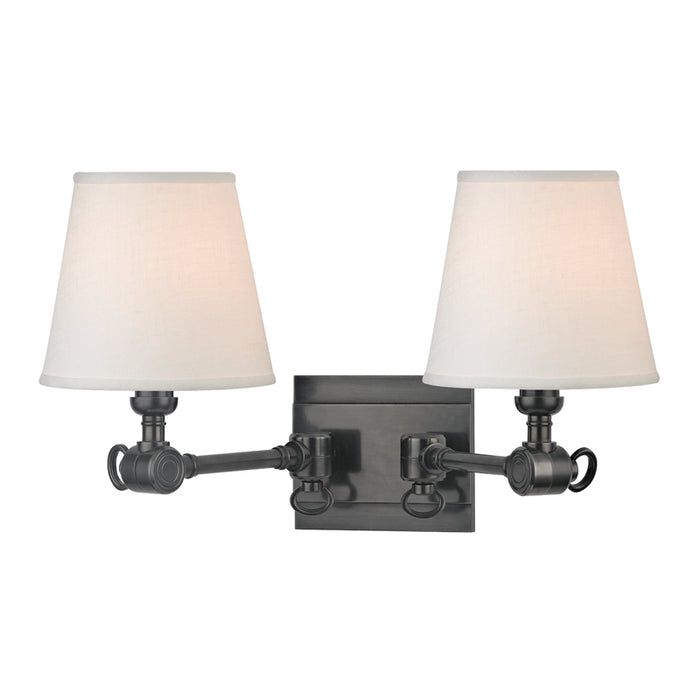 Hillsdale 2 Light Wall Sconce in Old Bronze