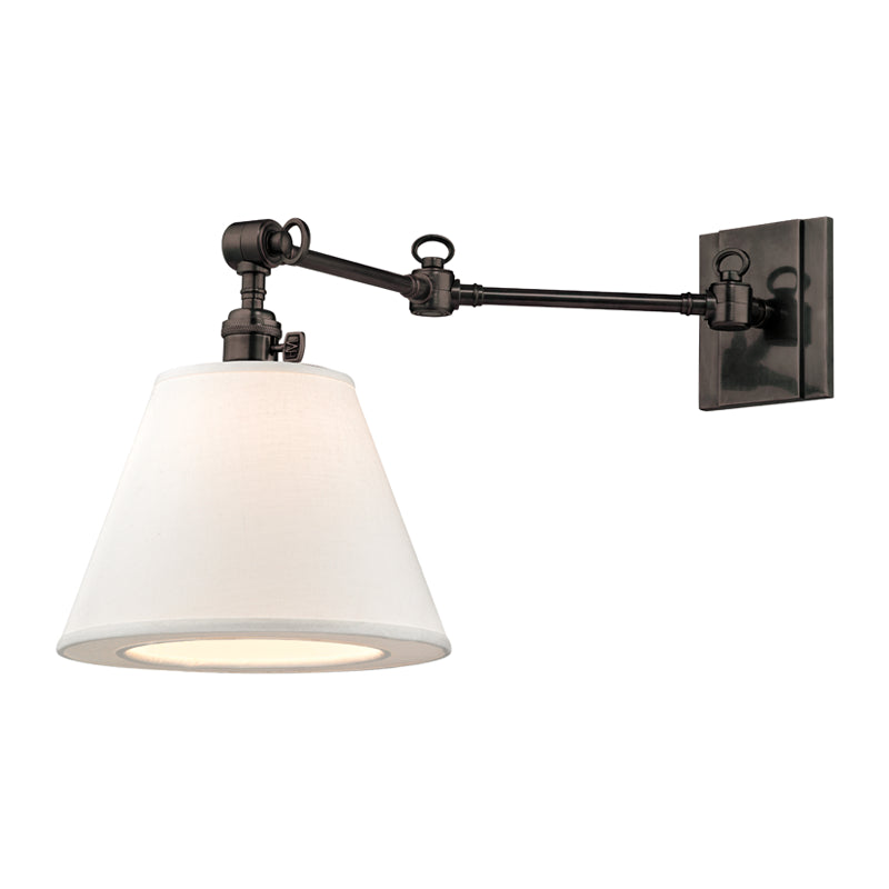 Hillsdale 1 Light Swing Arm Wall Sconc in Old Bronze