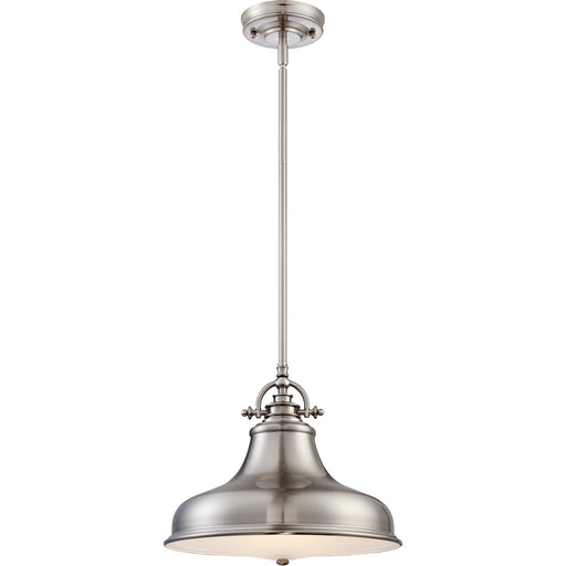 Emery 1-Light Pendant in Brushed Nickel - Lamps Expo