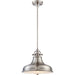 Emery 1-Light Pendant in Brushed Nickel - Lamps Expo
