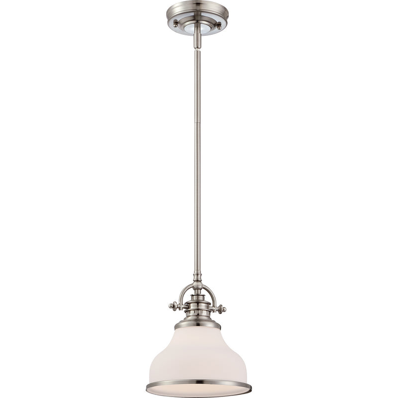 Grant 1-Light Mini Pendant in Brushed Nickel