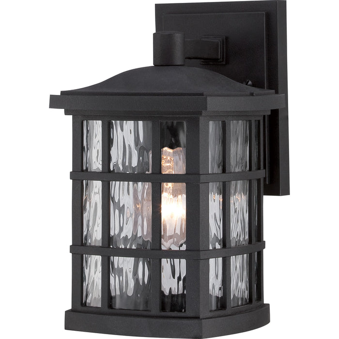 Stonington 1-Light Outdoor Lantern in Mystic Black