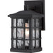 Stonington 1-Light Outdoor Lantern in Mystic Black